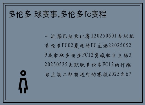 多伦多 球赛事,多伦多fc赛程